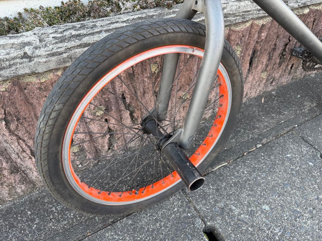 ORANGE BMX 自転車 トリック ペグ付き
