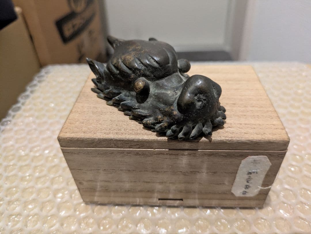 珍品！　唐物　古銅龍頭香合　骨董　古美術　仏教美術　時代物