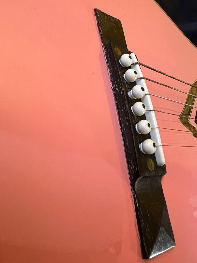 JJ Heart ジェイジェイハートアコースティックギター JJCピンクケース付