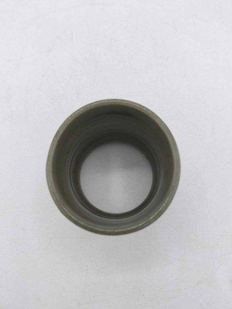 c803【新品・未使用】蓋置 虫明焼 竹 黒井一楽 木箱 茶道具