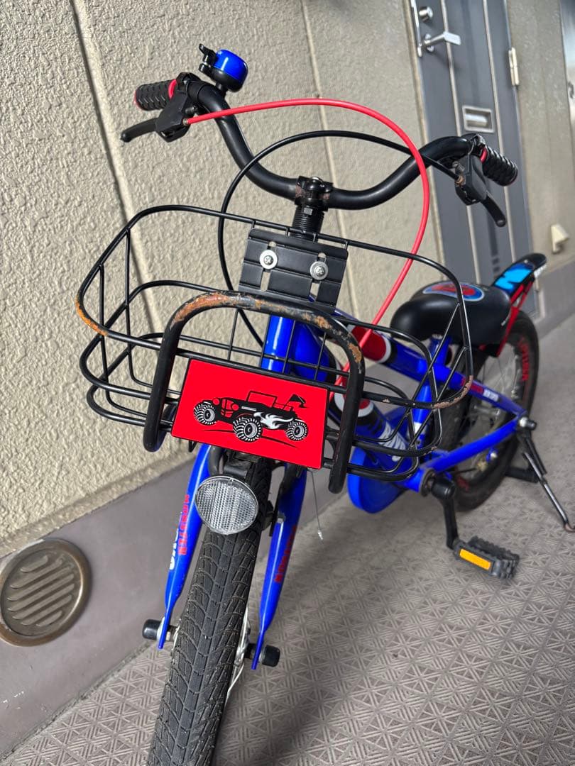 幼児自転車　16インチ　補助輪付き