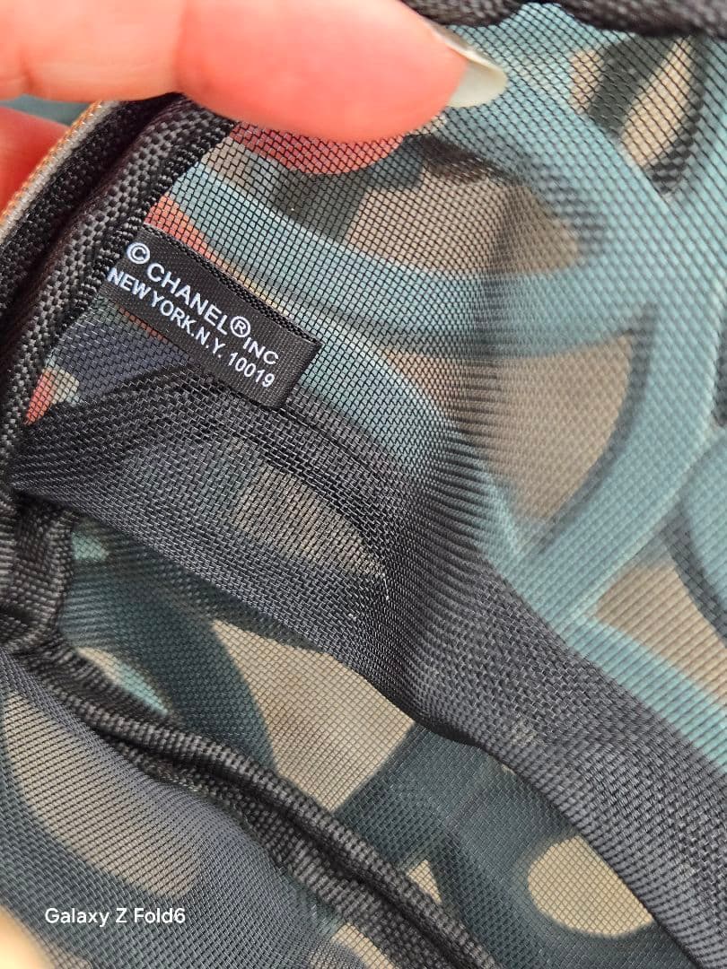 夏*つ様 CHANEL シャネル メッシュ トートバッグ＆ポーチ セット
