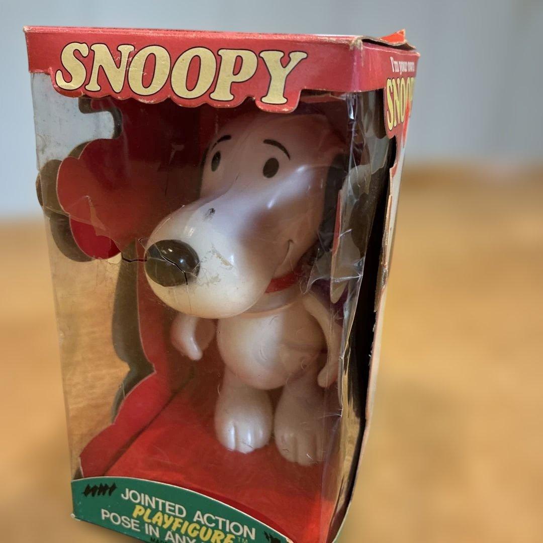 1975年　Detemined スヌーピー ソフビ　ビンテージ