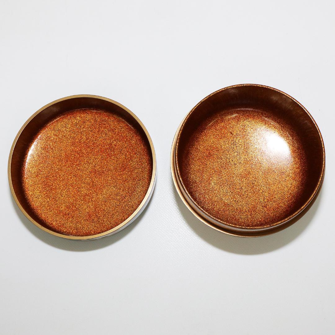 輪島塗　住吉 蒔絵 平棗 新出光峯 共箱