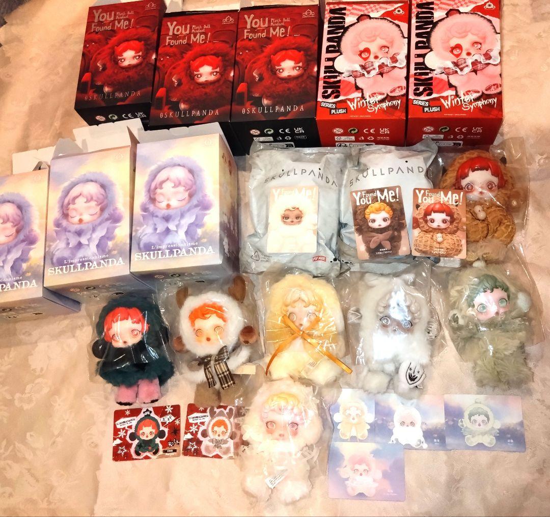POPMART★スカルパンダ★シクレ込み９体★ぬいぐるみペンダント★花園