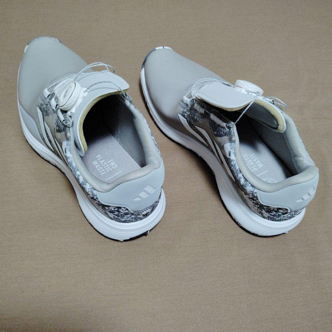 アディダス S2G BOAゴルフシューズ グレー ボアシステム　jp250