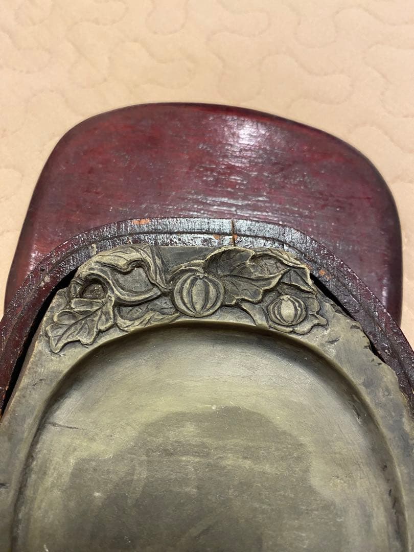 硯　⑦【最終値下げ】古緑歙州硯