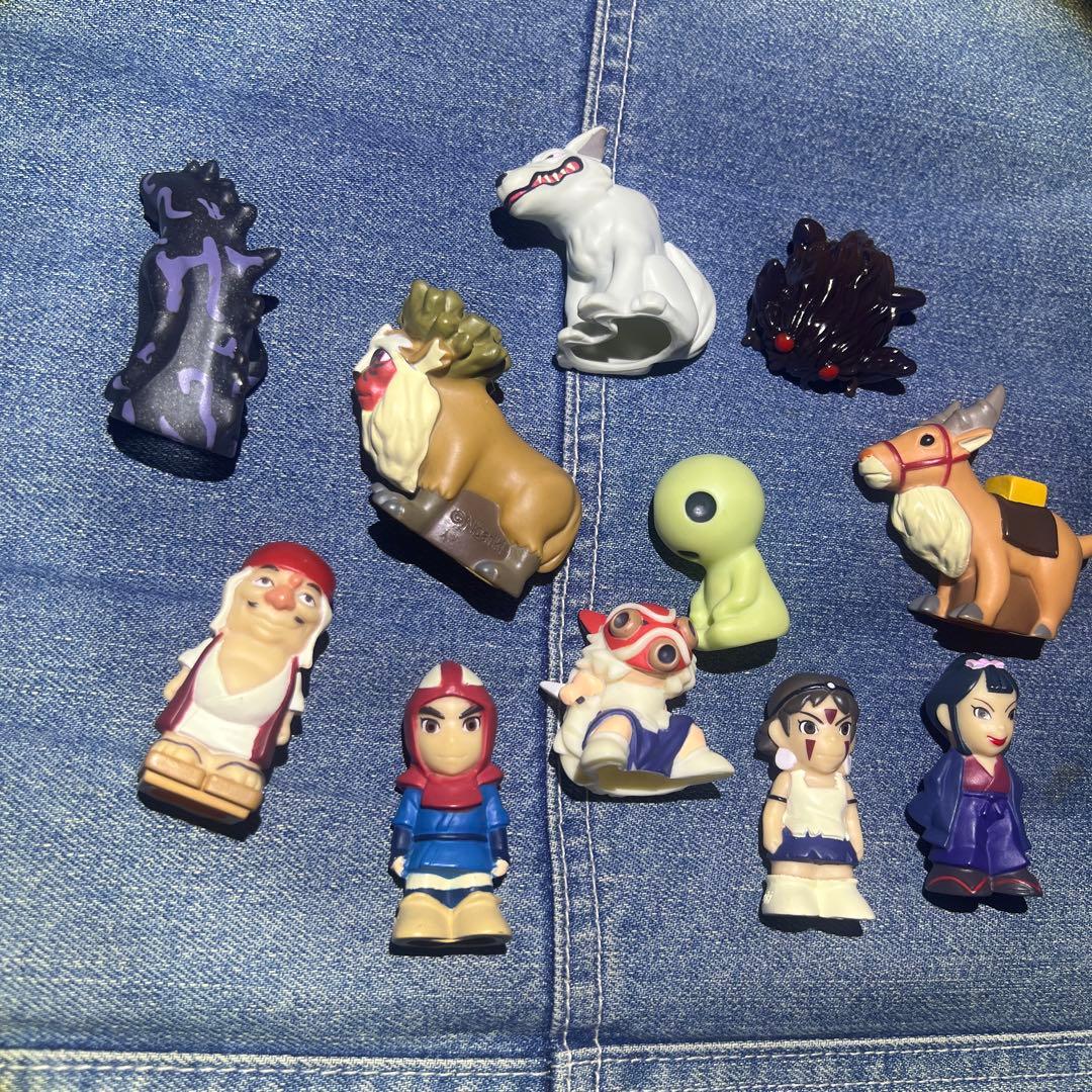 廃盤品　ジブリ指人形(もののけ姫11点セット)