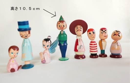 ディズニーまんがこけし「ディズニーの城」昭和レトロ