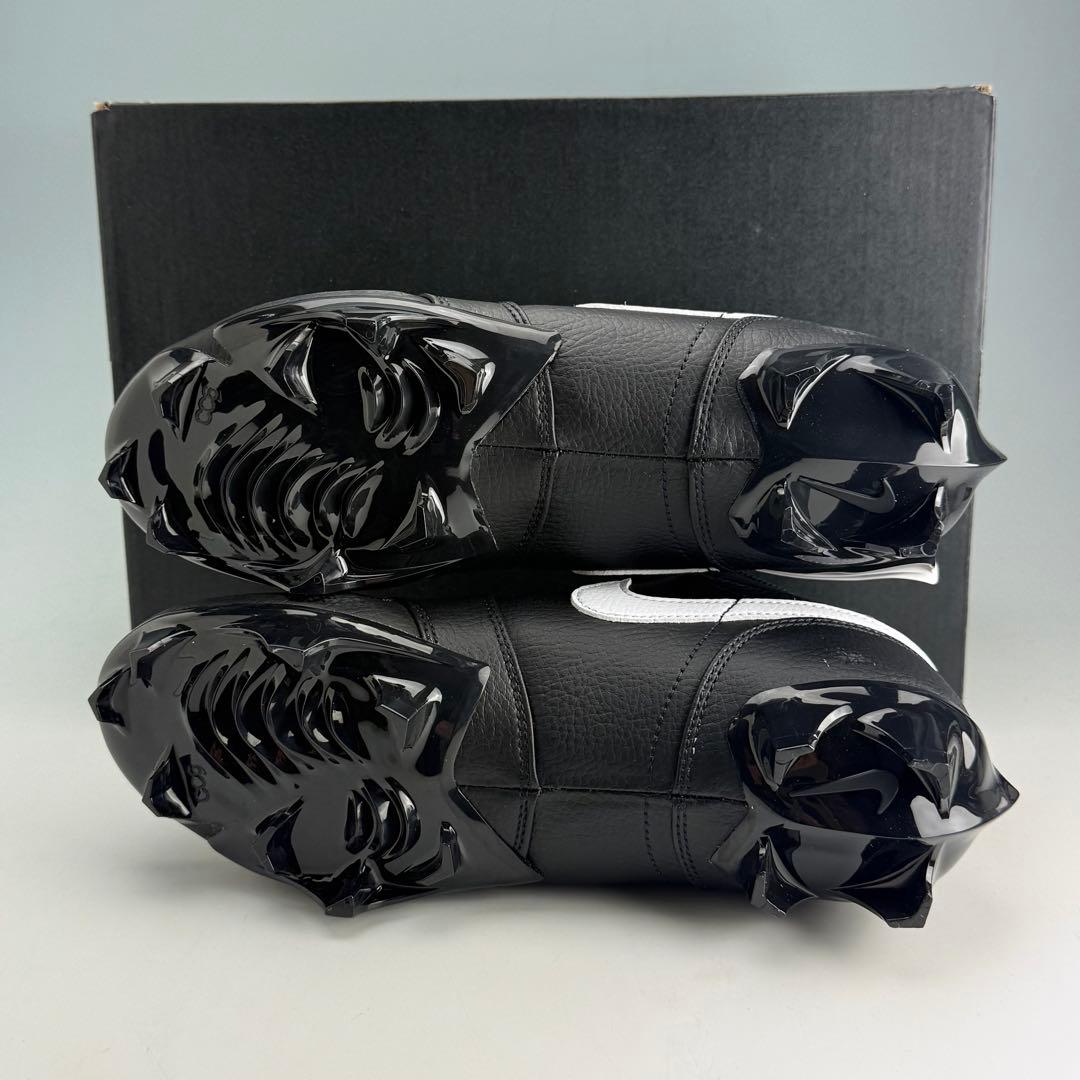 25cm ナイキ ジョーダン1 ロー TD クリート \"ブラック/ホワイト”黒白