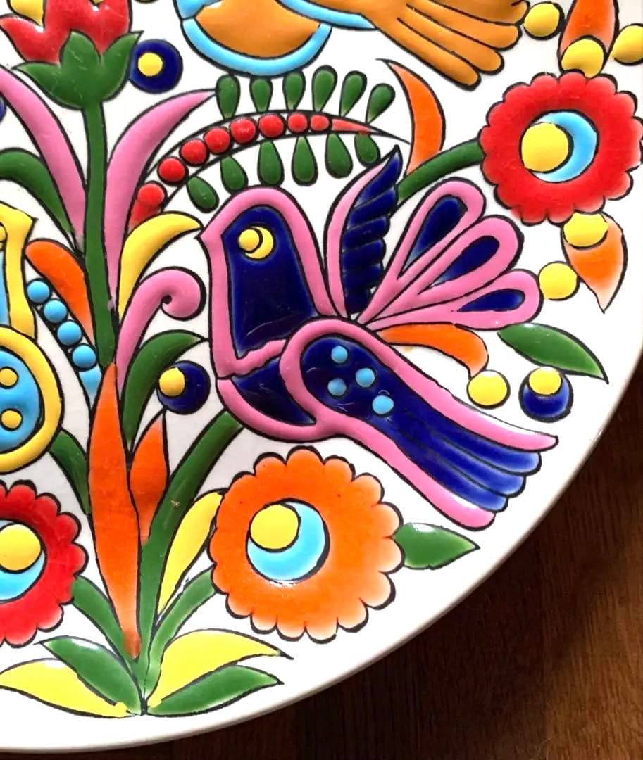 ヴィンテージ　Tassoulis作　セラミック製　壁掛けプレート　ギリシャ