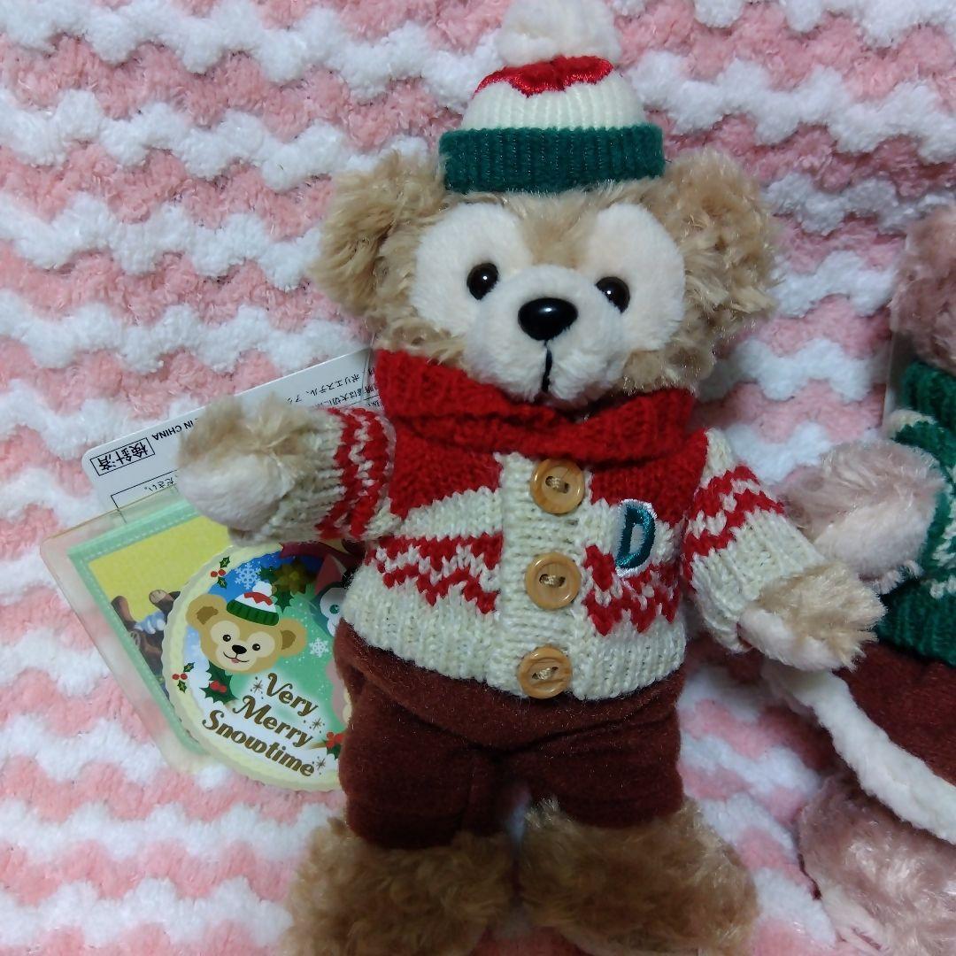 東京デズニーシー2015ダッフィーとシェリーメイ ぬいぐるみバッチタグ付き