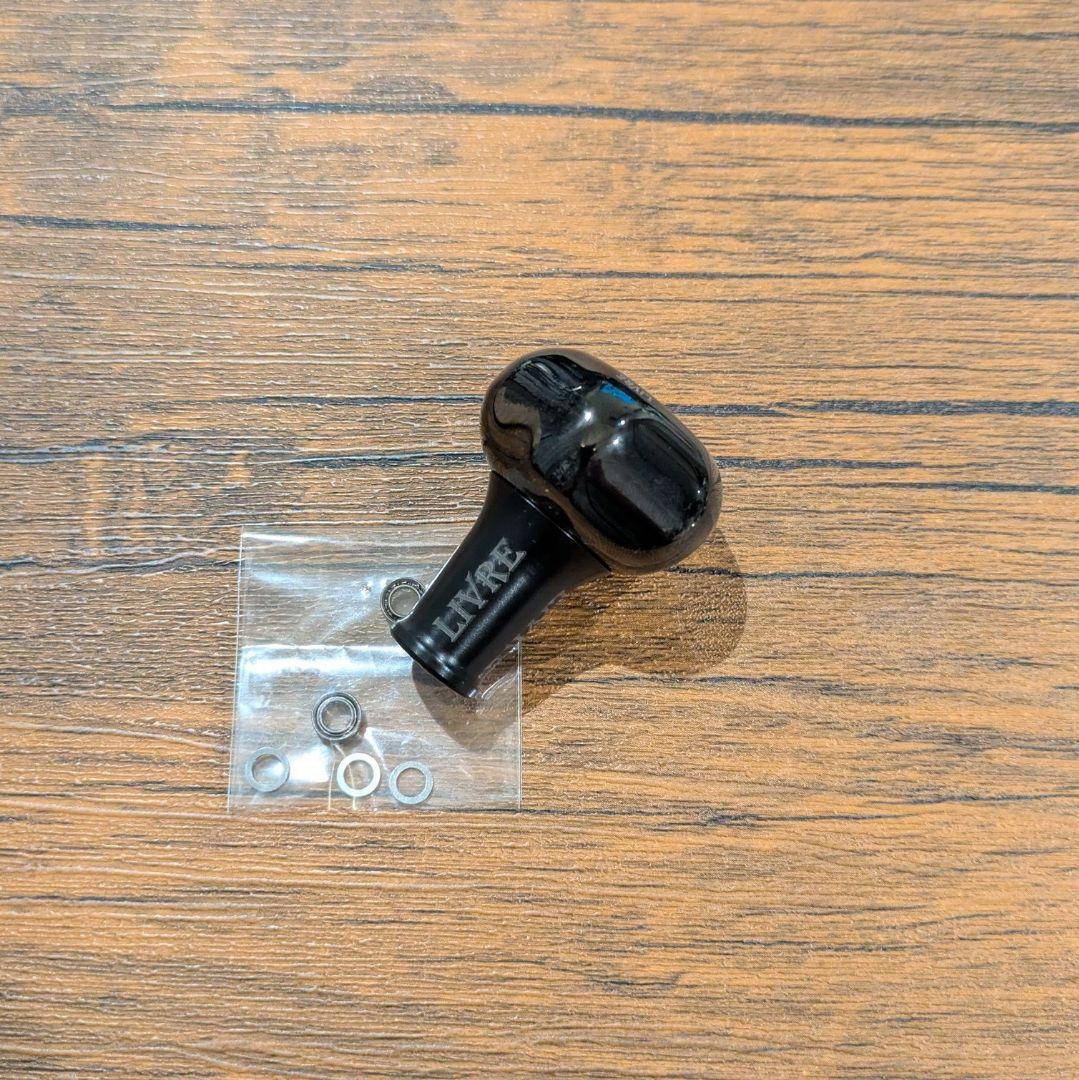 リブレPT 35B Bプロジェクト オールブラック リールハンドルノブ