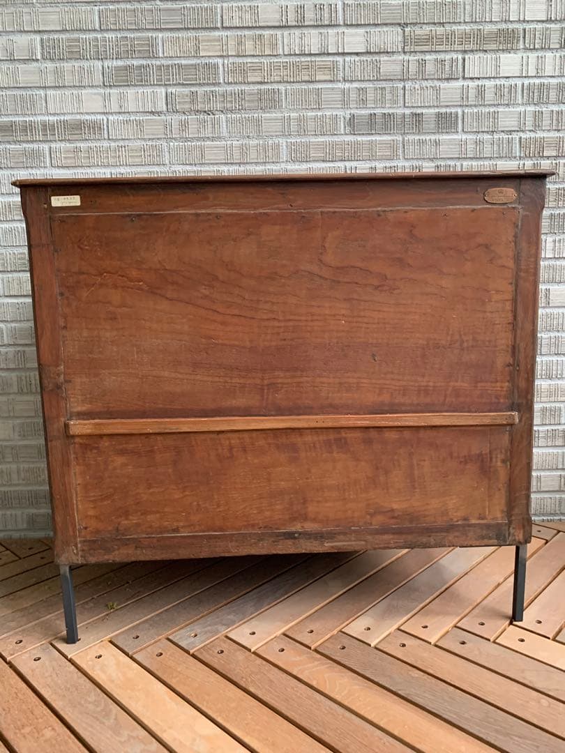 ビンテージ　古家具　リメイク　ショーケース　アイアン脚