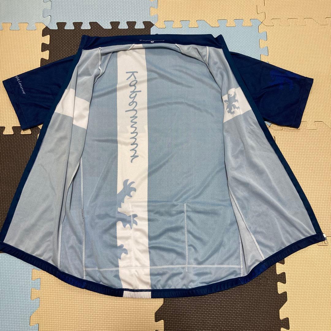 カペルミュール 半袖サイクルジャージ　千鳥ブルー サイズL