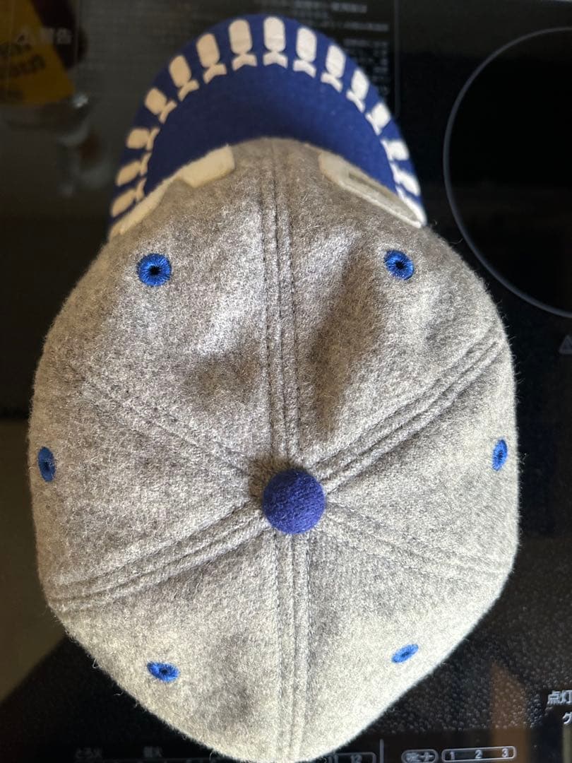 The REAL McCOY'S キャップ グレー ネイビー