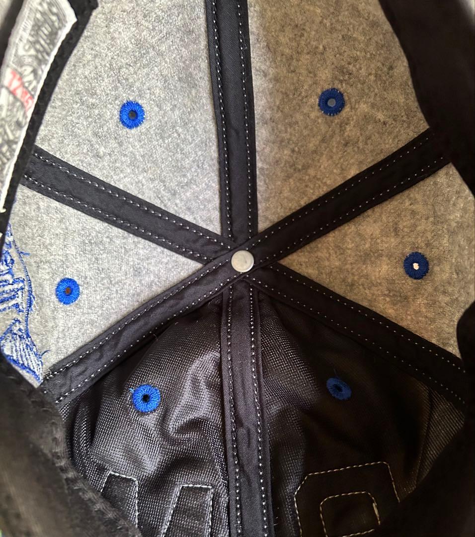 The REAL McCOY'S キャップ グレー ネイビー