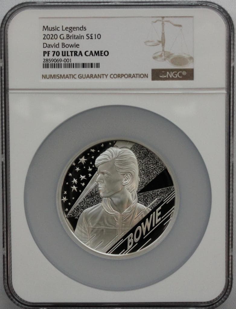 2020年ミュージックレジェンズ デビッド ボウイ 5oz NGC PF70UC