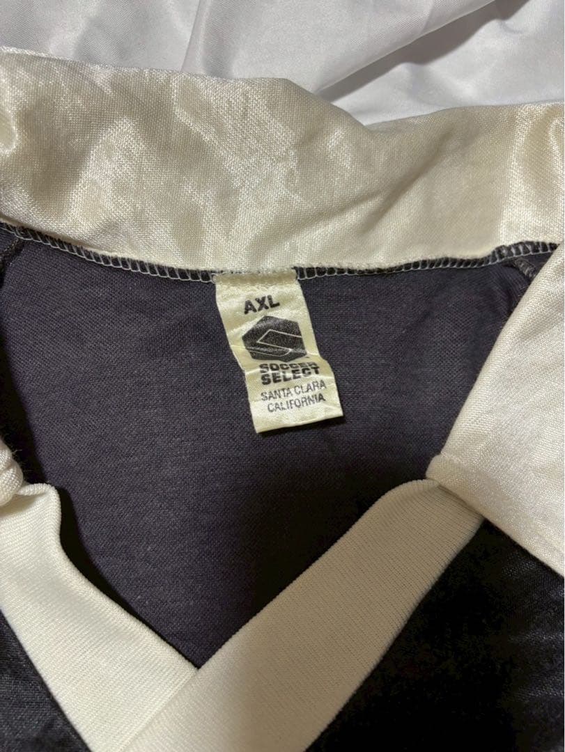 ロゴ刺繍 長袖サッカー　レフリーシャツ US古着 USSF 80S