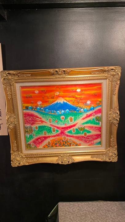 【アクリル画】 商品名 「小判伝説9」　額付き10号　新品