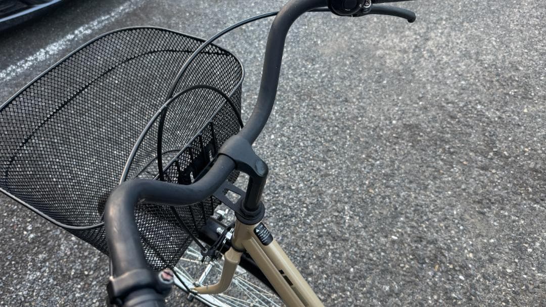 【美品】ママチャリ 26インチ 変速なし ベージュ 2ヶ月使用