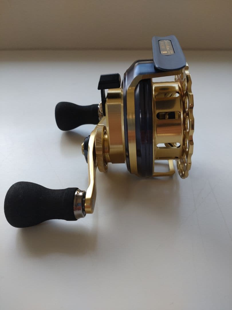 筏カセ SHIMANO セイハコウSPRC83 レフトハンドル ゴールド