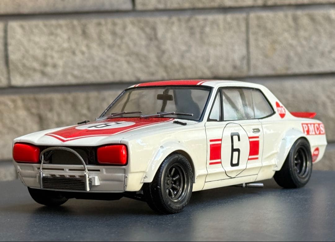 SKYLIN GT-R 1971年日本GP優勝車 1/24 完成品☆