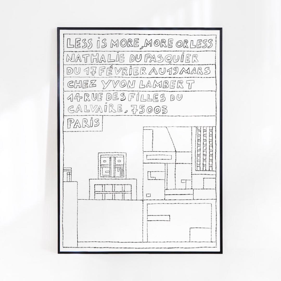 額装付き ナタリー・デュ・パスキエ 2023 エキシビジョンポスター