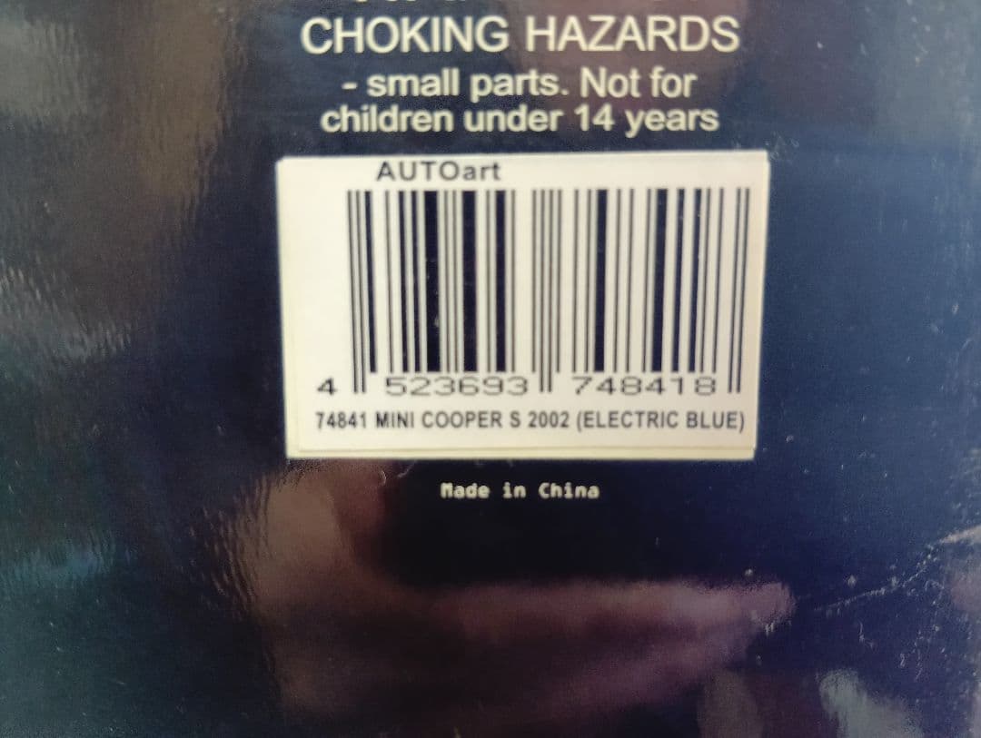 オートアート 1/18 ミニクーパーS R53 エレクトリックブルー