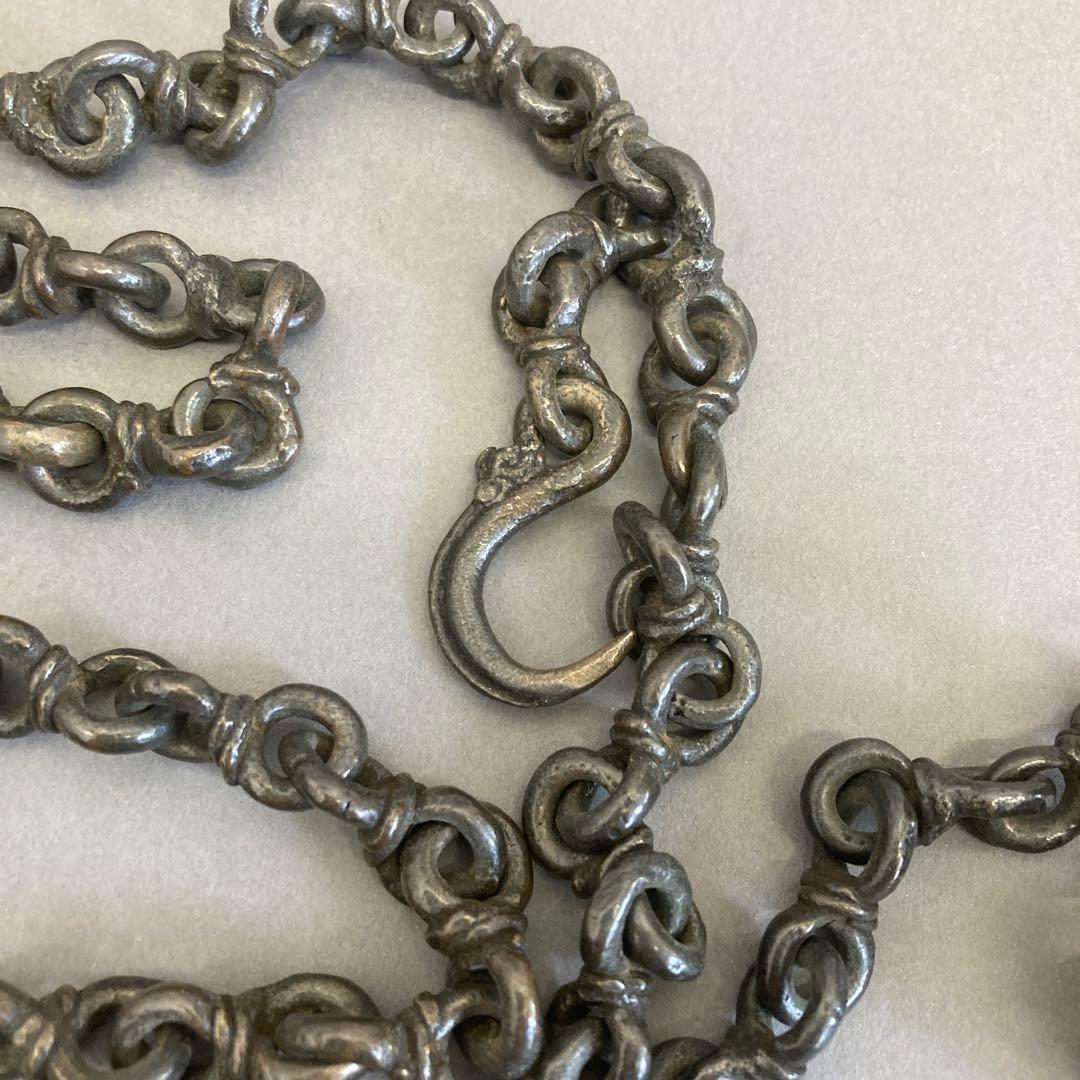 骨董品　茶道具　唐釜鎖　昭和9年4月12日以前の品￼共箱　S93KK