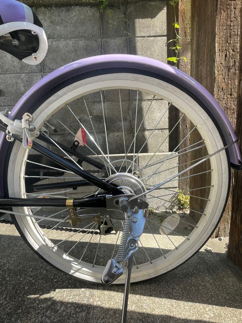 女の子　Margi 子供用自転車　22インチ　ラメパープル