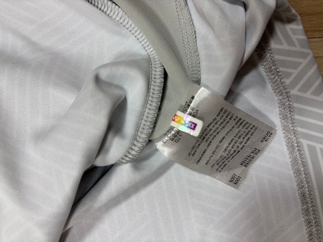 アビスパ福岡　アウェイ　ユニフォーム　シャツ グレー　背番号　無し　ヨネックス