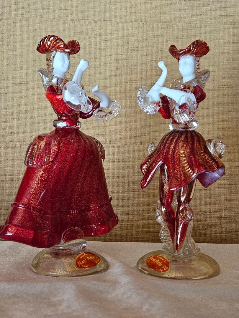 【希少・美品】ベネチアンガラス イタリアムラーノ　ヴェネチアン 人形