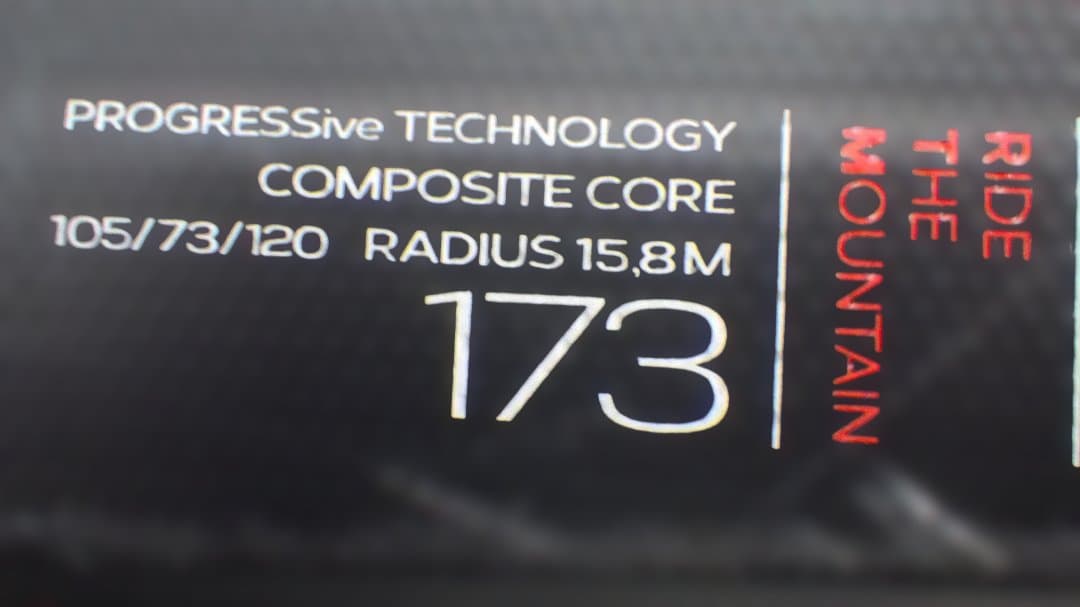 VOLKL RTM TIP ROCKER 173 スキー板 黒/赤 カーボン訳有