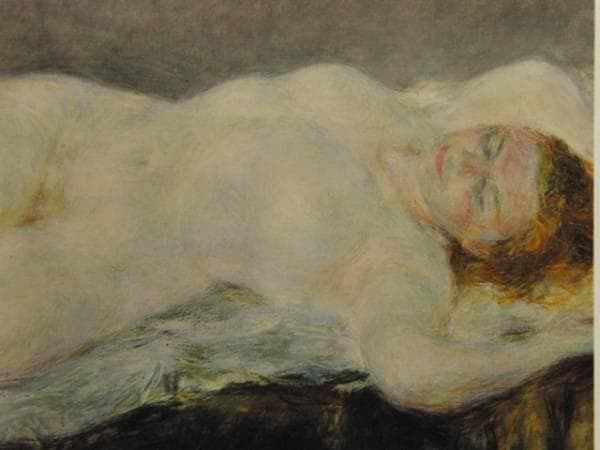 伊藤清永、オランダの裸婦、超希少画集画、新品額装付