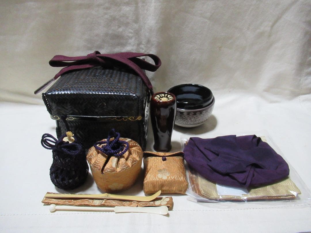 茶道具　御所籠和田青竺　中の道具皆揃　新品同様