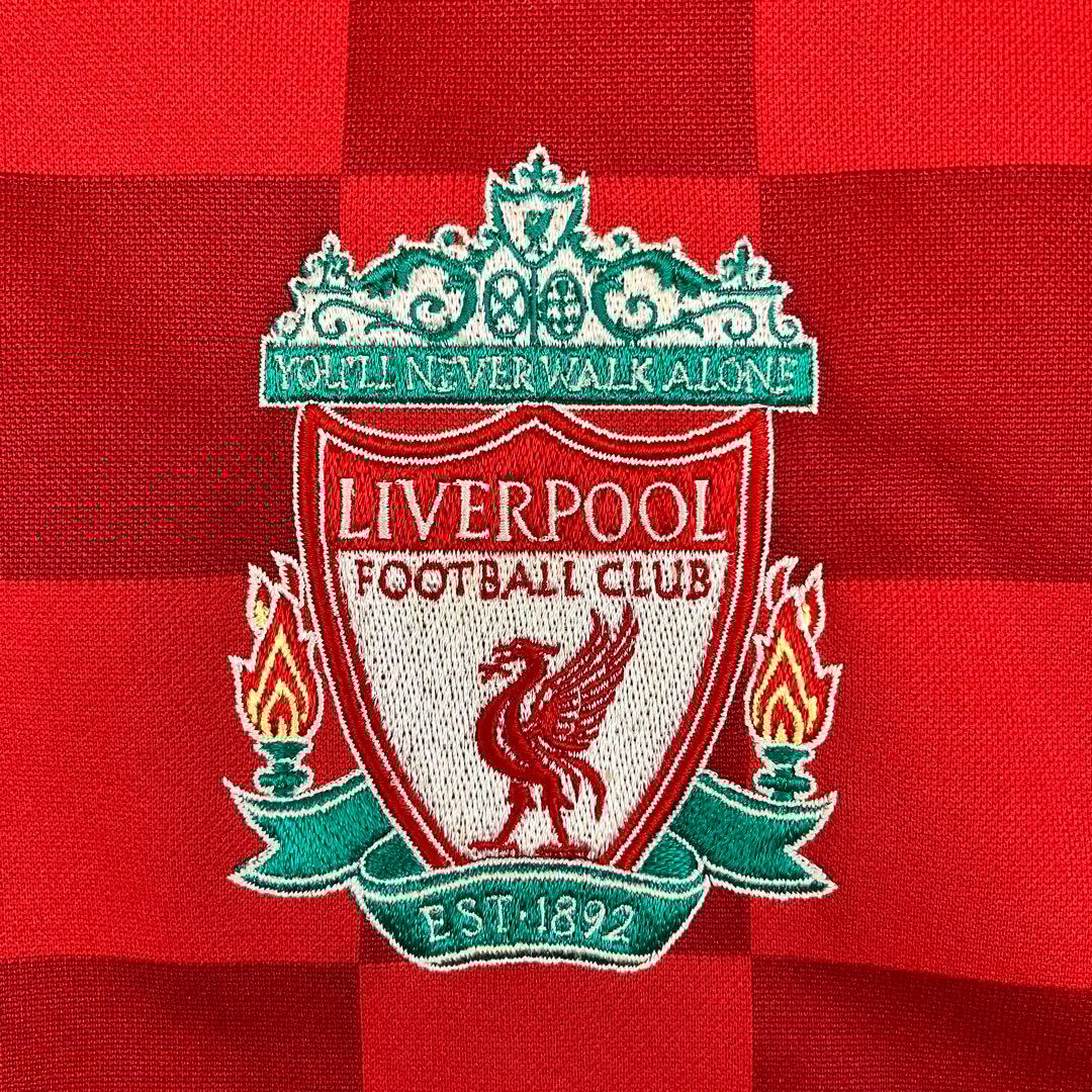 adidas リヴァプールFC トラックジャケット 日本製 古着 刺繍 赤 L