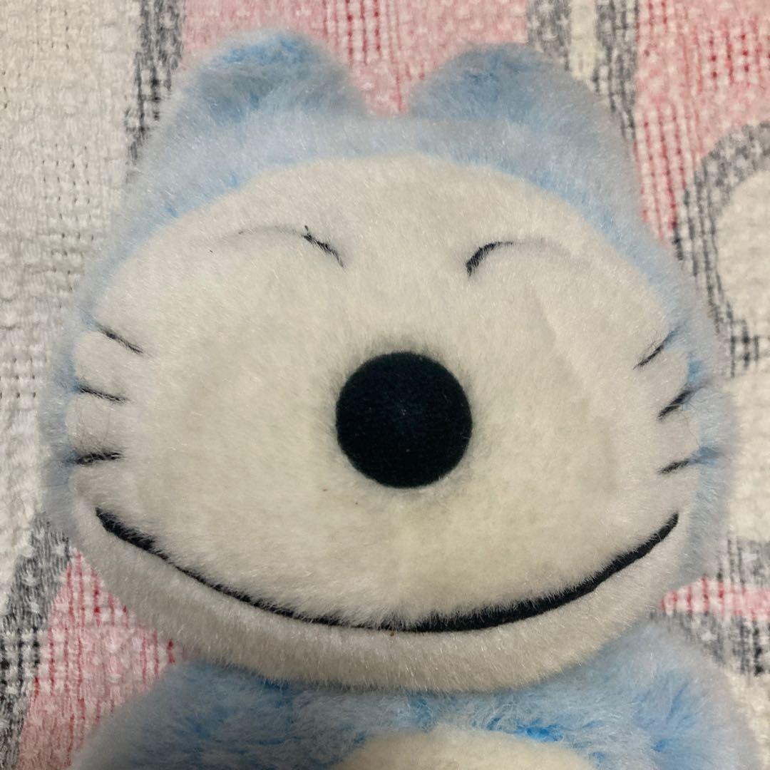 セキグチ　11ぴきのねこ　ぬいぐるみ　中古品　ブルー　毛足の長いタイプ