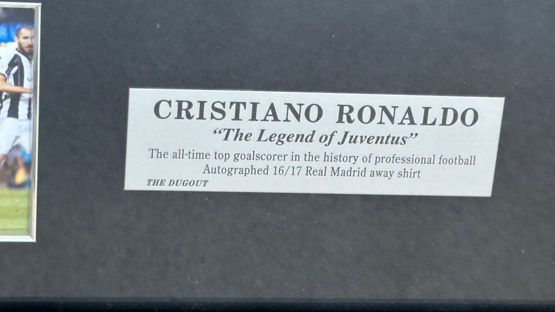 ロナウド直筆サイン入りレアルマドリードアウェイユニフォーム決勝マーキング付