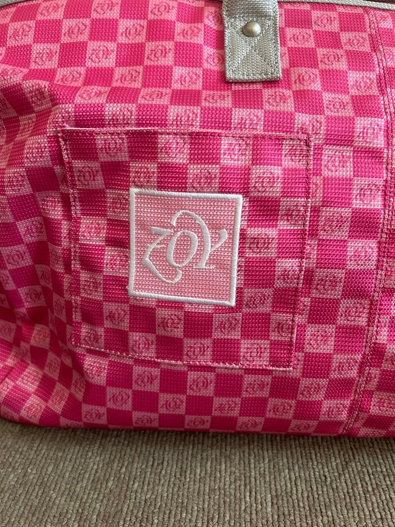 ZOY ゾーイ 2WAY ボストンバッグ 総柄 ピンク系