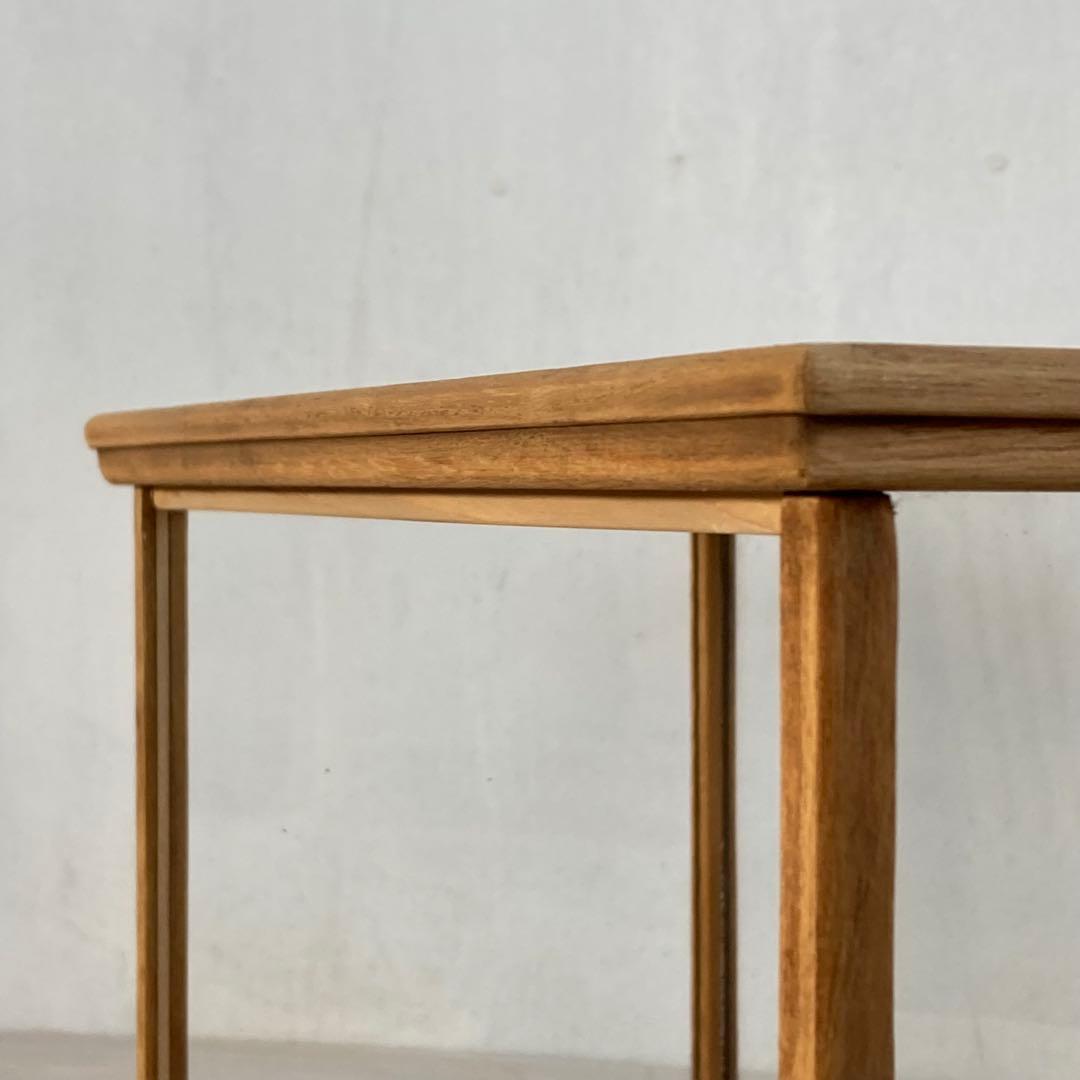 古い木製 小振り ガラスケース 卓上ショーケース 小物入れ 扉なし