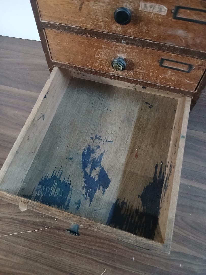 昭和レトロ　小引き出し　木製　ミニ箪笥　書類入れ　古道具　収納