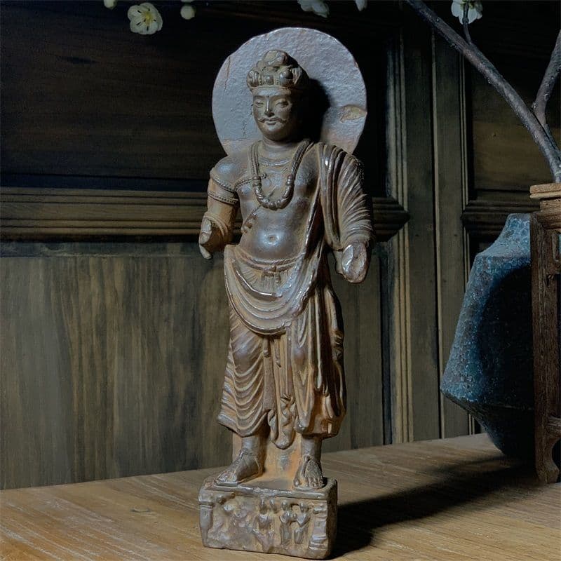 ガンダーラ禅定立像 仏像 彫刻 鎮宅辟邪 開運風水 招財 置物