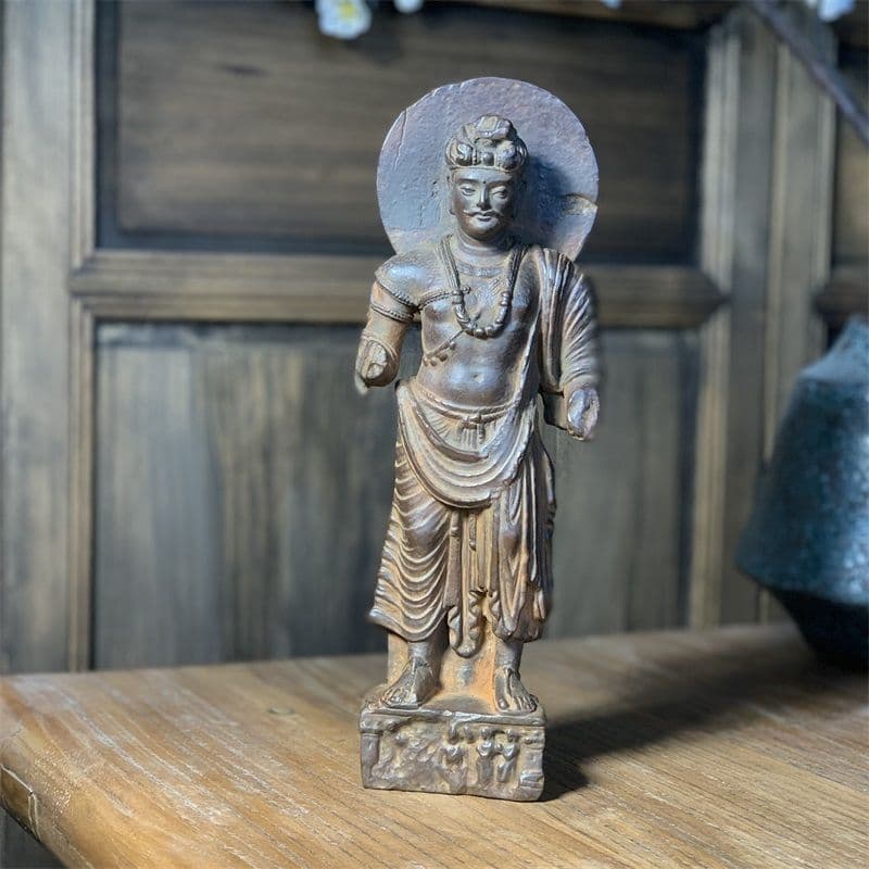ガンダーラ禅定立像 仏像 彫刻 鎮宅辟邪 開運風水 招財 置物
