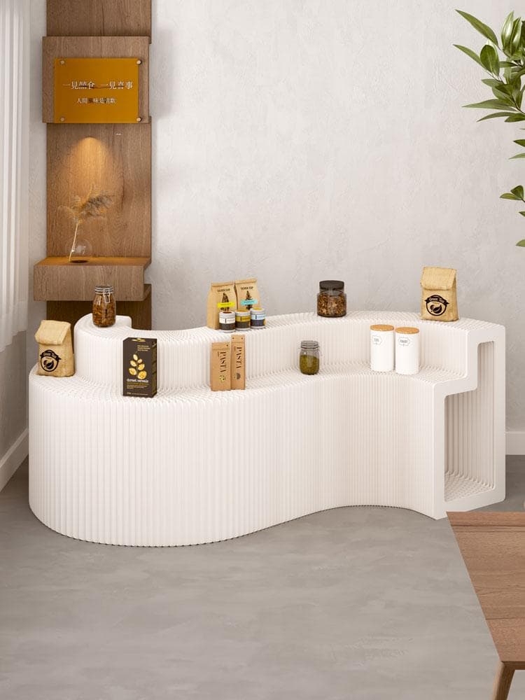 ペーパー陳列台 ディスプレイラック長さ2-3ｍ高さ98㎝幅64㎝展示台店舗用品