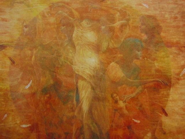 荒木尚、【ロンド（輪舞曲）】、希少な大判額装用画集より、美品、日本人画家