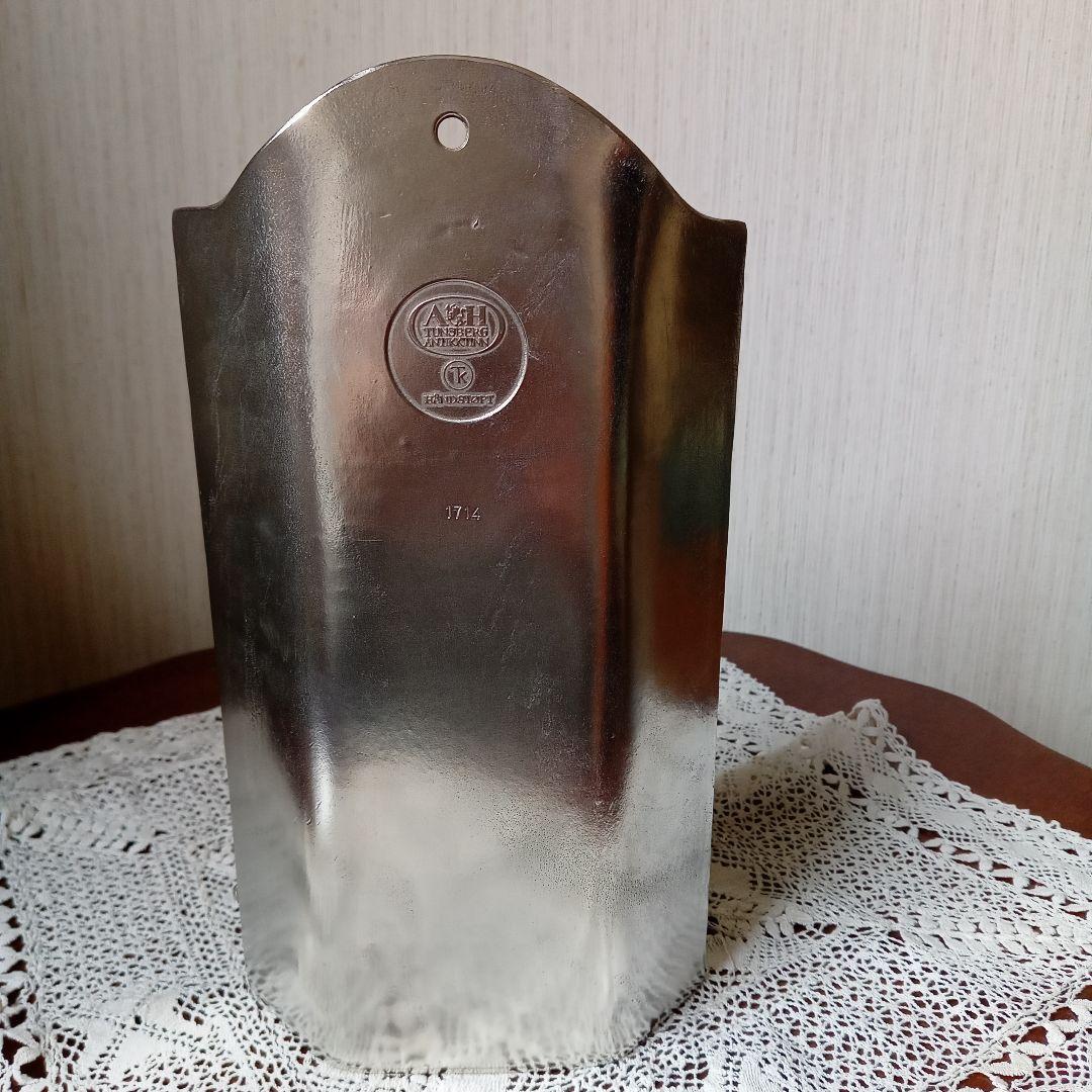 お値下げ！ノルウェー　トンスベルグ　ピューターキャンドルスタンド未使用品