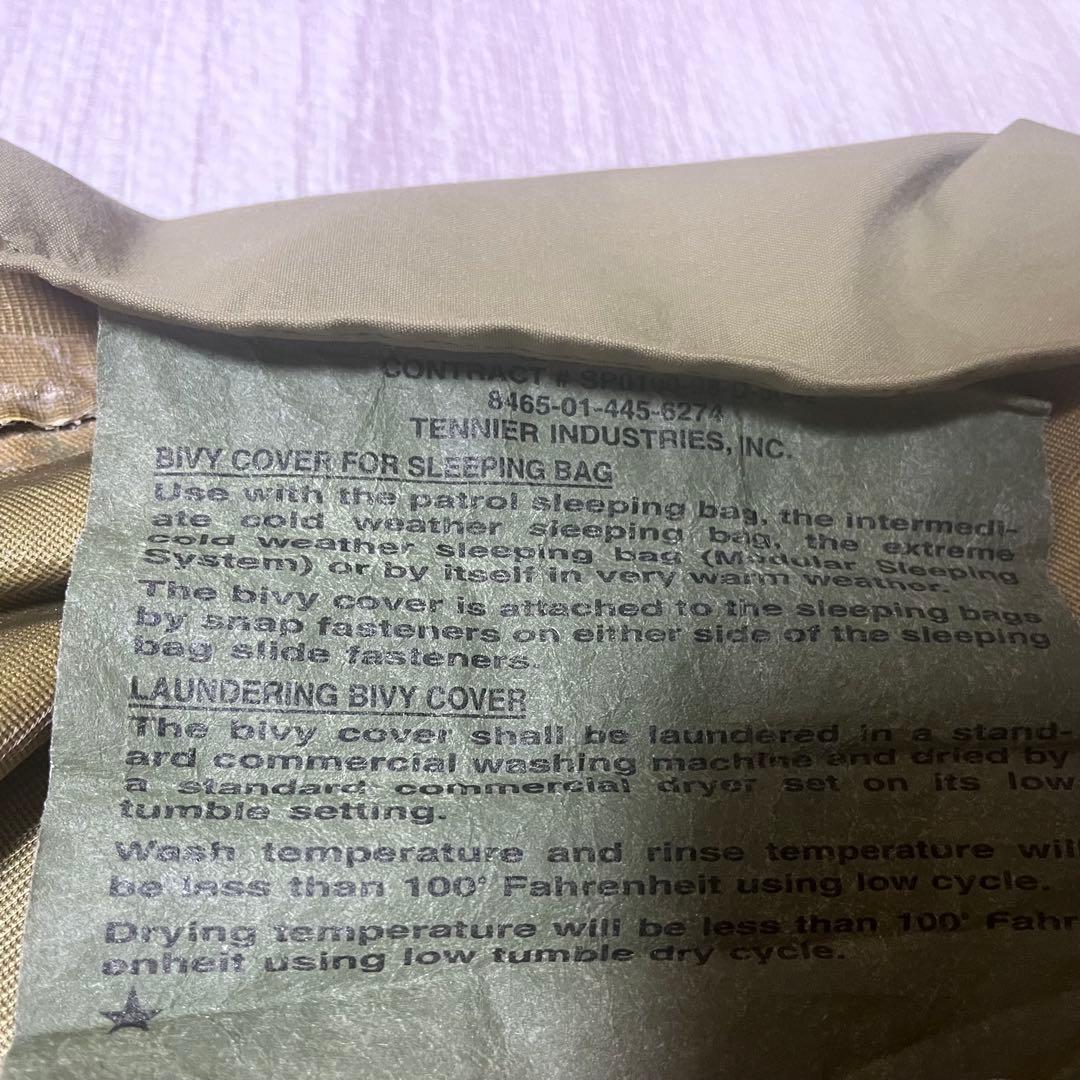 b*a様 米軍実物TENNIER INDUSTRIES INC寝袋カバーGORE