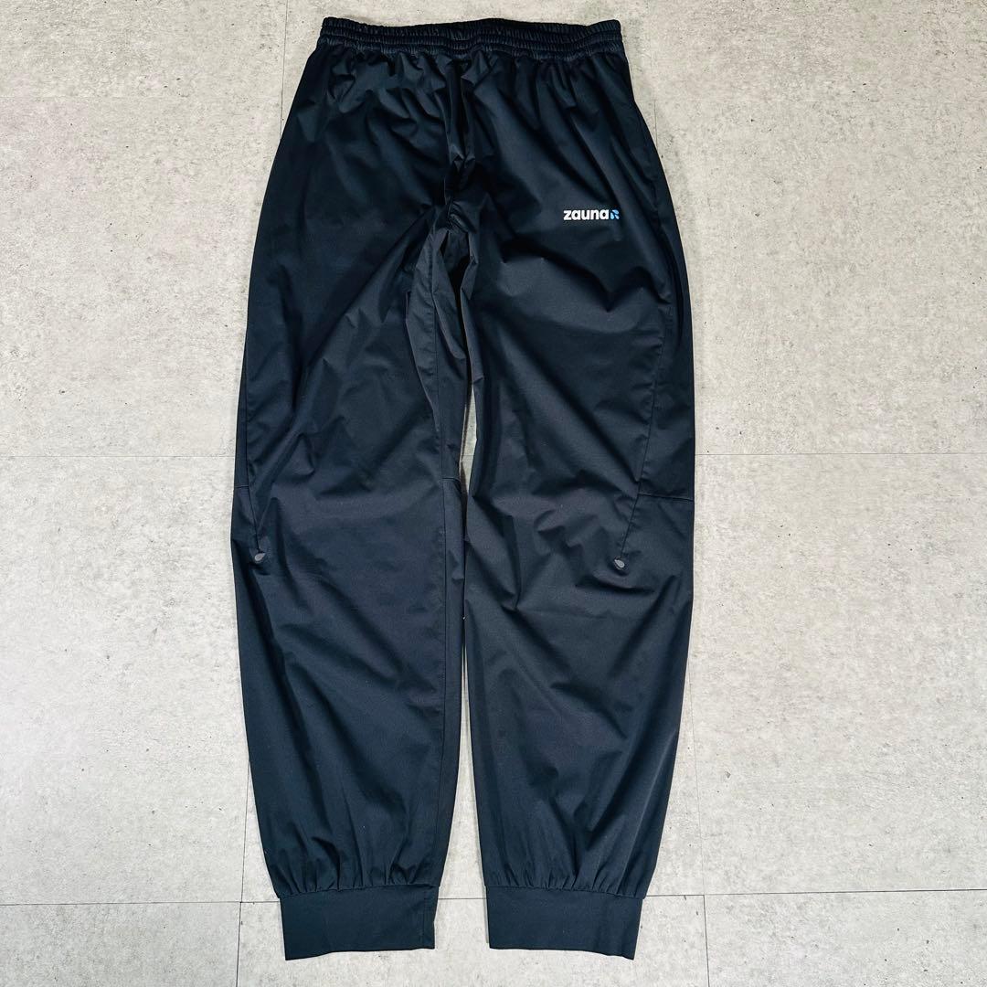 ほぼ未使用 美品 zauna ザウナスーツ上下セット セットアップ 黒 サイズL