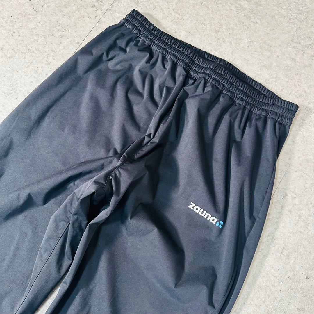 ほぼ未使用 美品 zauna ザウナスーツ上下セット セットアップ 黒 サイズL